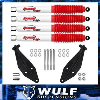 Front Dual Shock Kit w/ Rancho Shocks For 4" Lifts Fits 1999-2004 Ford F250 4X4 - Image 1 of 4