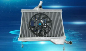 FOR Yamaha RZ350 RD350 RD250 1984-1985 84 85 Aluminum Radiator+Fan - Foto 1 di 6