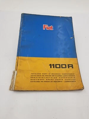 Manual De Taller Catálogo De Piezas De Repuesto De Carrocería Fiat 1100 R '67 - Imagen 1 de 4
