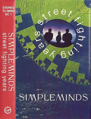 SIMPLE MINDS STREET FIGHTING YEARS CASSETTE ALBUM MALAYSIAN ISSUE Alternative Ro - Image 1 of 4