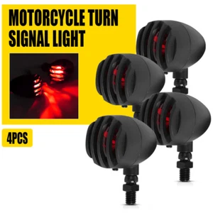 4PCS Motorcycle Turn Signal Lights For 1999-2004 Suzuki Intruder 800 1400 1500 - Picture 1 of 14
