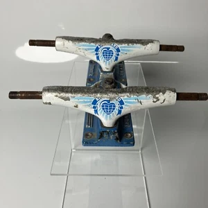 Mark Appleyard Thunder Team Skateboard Trucks White/Blue Heart Grenade Logo VTG - Picture 1 of 15