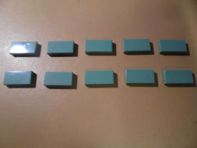 Lego 10x Platte Fliese 1x2 mit Nut 3069b sandgrün esgn1 - Bild 1 von 2