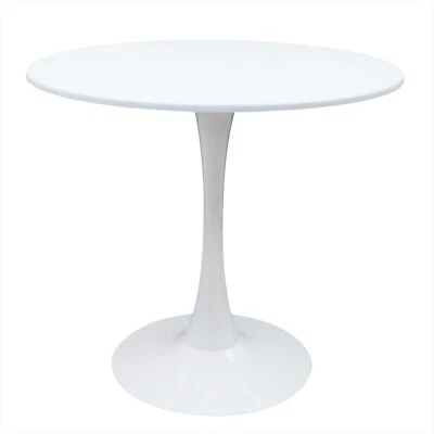 Kitchen Dining Table Round Table Small Waist Design Living Room Leisure Table US - Image 1 of 4