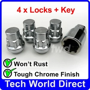 4 x WHEEL LOCKING NUTS FOR VW TYPE 2 T2 T3 T25 BAY (AFTER-MARKET ALLOYS) [EXb] - Picture 1 of 6