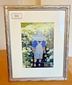 Fetco PEWTER Finish Engraved Twist 5x7 Picture Frame-ART DECO-Retired Style-NWT - Picture 1 of 6