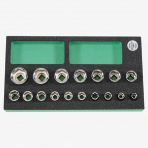 Heyco Metric 1/2" Drive 6-point Socket Set, 17 Pieces - Bild 1 von 1