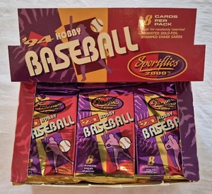 1994 Sportflics 2000 Baseball Packs (3) aus OVP Stars & Hall of Famers - Bild 1 von 2