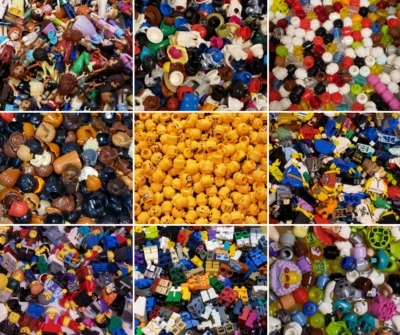 Lego Minifigure Parts Bulk Lot YOU CHOOSE! Heads Torsos Legs Hair Hats CITY - Image 1 of 4