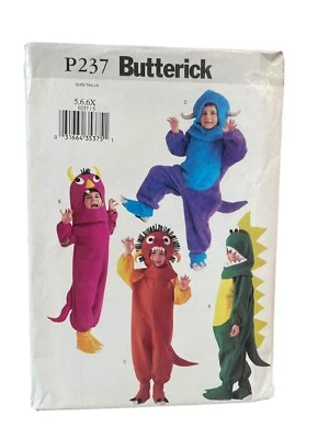 UNCUT FF Sewing Pattern Butterick P237 Costumes Jumpsuit Kids Size 5-6X - Image 1 of 2