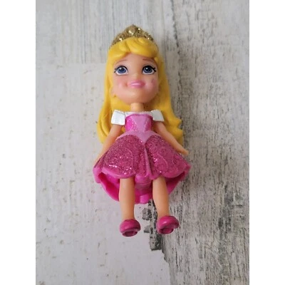 La Bella Durmiente Aurora Mini Muñeca Rosa Princesa Juguete Figura Disney Foto 1 de 4