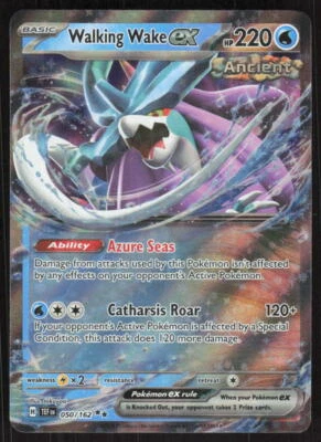 Pokemon TCG SV05: Temporal Forces #050/162 Walking Wake ex NM - Image 1 of 2