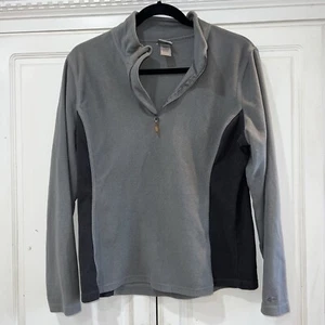 Boys Chanpion Fleece 3/4 Zip Jacket Sz L Two Tone Gray - Picture 1 of 3