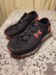 Under Armour Women’s SpeedForm Black Pink White Sneaker Size 8 - Picture 1 of 12