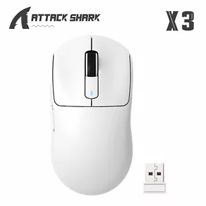 Ratón para juegos ATTACK SHARK X3 49g SUPERLIGERO BT/2.4G inalámbrico/con cable, DPI hasta 26K - Imagen 1 de 24