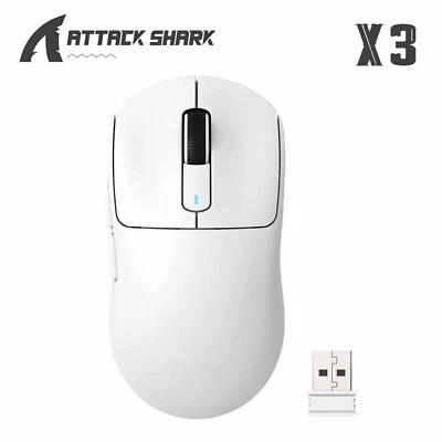 Ratón para juegos ATTACK SHARK X3 49g SUPERLIGHT BT/2.4G inalámbrico/con cable, DPI hasta 26K
