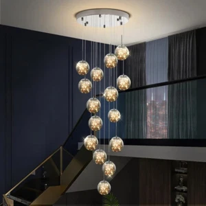 Modern LED Chandelier Lighting Stair Ceiling Lights Home Pendant Light Bar Lamp - Picture 1 of 8