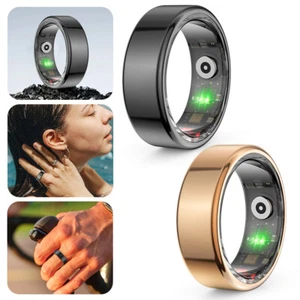 R02 Smart Ring Militärqualität Titan Stahl Schale Gesundheitsüberwachung IP68 - Zdjęcie 1 z 24