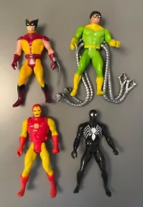 Vintage Marvel Superheroes Secret Wars figures WOLVERINE|SPIDEY|DOC OCK|IRON MAN - Picture 1 of 9