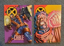 Marvel Comics Vision X-Men 27 Bishop 28 Cable 1996 Rare Fleer Vintage Card Lot