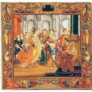 RENAISSANCE TAPESTRY WALL HANGING SOLIMAN - Picture 1 of 1