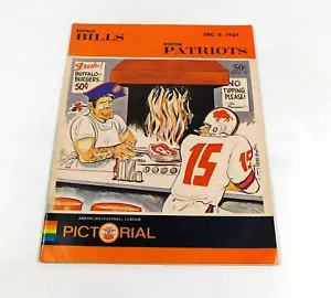 1967 Buffalo Bills at Boston Patriots AFL Football Program 12-9-67 - Picture 1 of 2