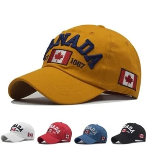 CANADA Maple Leaf Flag, Baseball Cap, ADJUSTABLE Buckle Hat, Men, Women Canadian - Picture 1 of 11