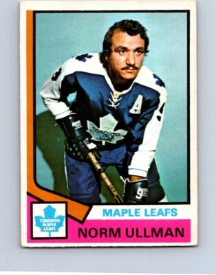 VINTAGE HOCKEY CARD 1974 O-PEE-CHEE TORONTO MAPLE LEAFS NORM ULLMAN  NO13    - Image 1 of 2