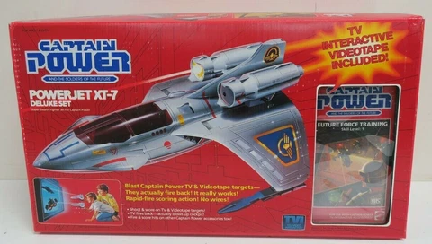 1987 Mattel Captain Power & The Soldiers of The Future Power jet XT-7 Deluxe Set Cover