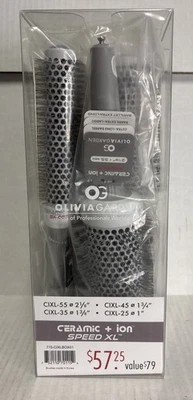 Olivia Garden 陶瓷离子 XL 圆形刷子套装 CIXL-55、CIXL-35、CIXL-45、CIXL-25 — 第 1/4 张图片