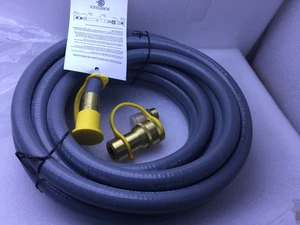 25 Feet 1/2 Inch ID Natural Gas Grill Hose with Quick Connect Fittings, Natural - Picture 1 of 1
