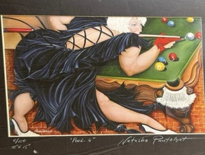 Natasha Pantelyat "Pool 4" - Limited Edition 6/150 10”x15” Framed. Signed - Picture 1 of 5