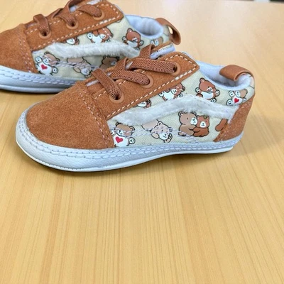 Vans Old Skool Oso Abrazos Piel Sintética Infantes Niños Zapatos Talla 4 Zapatos de Cuna LIMPIOS Foto 1 de 4