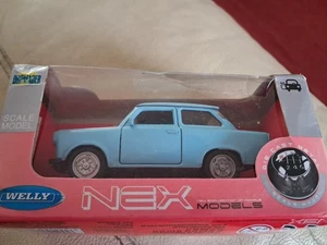 WELLY 1:43 NEX TRABANT 601 IN BLUE - Picture 1 of 3
