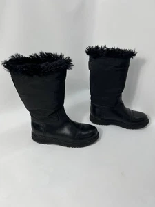 Vintage luxury Prada Faux Fur Snow Boots Size 37 (25cm) - Picture 1 of 17