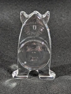 Orrefors Kunst Glas 3" Wikinger Briefbeschwerer Figur skandinavischer Kristall Schweden - Bild 1 von 5