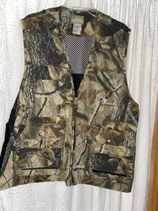 Quail Unlimited Dove Hunter Camo Hunting Vest Men's XL Shell Pockets Quilted Zip - Picture 1 of 8