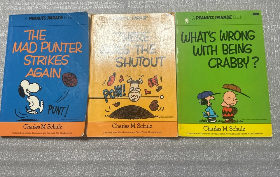 Peanuts Parade 3 Book Lot Charles M. Schultz Foto 1 de 1