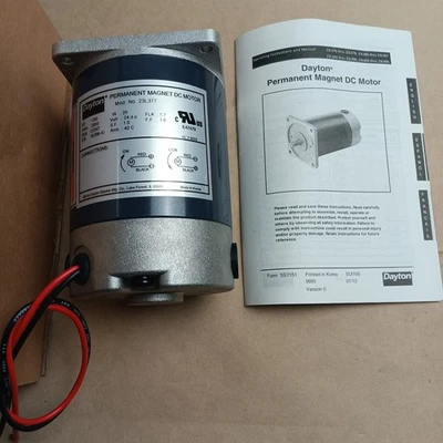 23L377 Dayton DC Motor, PM, TENV, 1/30 HP, 2850 rpm, 24VDC NEW !! - Image 1 of 4