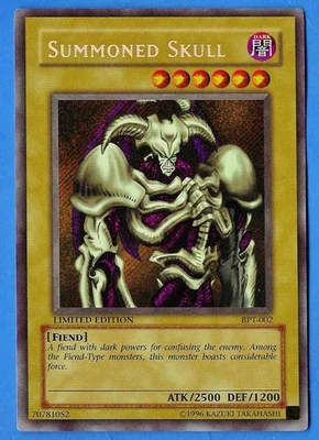 2002 Konami Yu-Gi-Oh! Summoned Skull Foil BPT-002 Secret Rare Limited Edition LP - Image 1 of 4