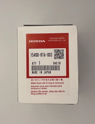 Genuine Honda Engine Oil Filter Accord Civic CRV Pilot 15400PLMA02 15400-RTA-003 - Image 1 of 2