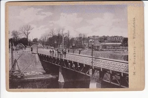 WESTPREUßEN , KABINET FOTO BROMBERG , BRÜCKE , NR 94 , BYDGOSZCZ , ca1900 - Picture 1 of 2
