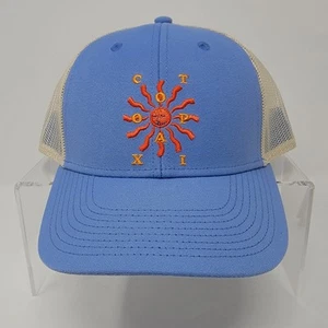 Cotopaxi Happy Day Truckermütze Einheitsgröße blau weiß Netz verstellbar Druckknopflasche - Bild 1 von 9