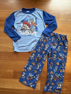 Conjunto de pijama de 2 piezas con estampado de dibujos animados de Tom y Jerry para niño de manga larga + pantalones usado en excelente estado Foto 1 de 4