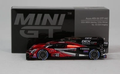 MINI GT Acura ARX-06 GTP #40 winner IMSA 12h Sebring 2024 1/64 MGT00837-L - Immagine 1 di 3