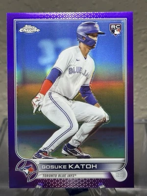 2022 Topps Chrome GOSUKE KATOH Purple Refractor RC #USC42 Toronto Blue Jays - Image 1 of 2