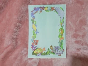 Vintage Frank Schaffer Publications Ocean Notepads Sample #385 Stationery 1994 - Picture 1 of 6