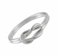 Sterling Silver Square Knot Sized Toe Ring Finger Ring Midi Knuckle Ring