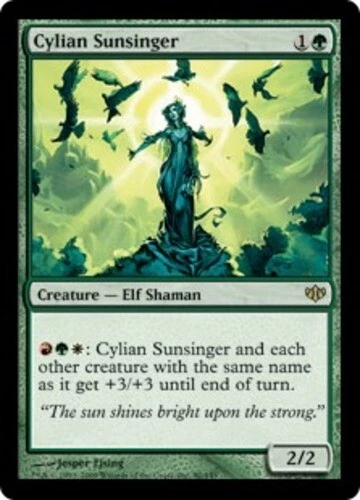 Cylian Sunsinger - Foil ~ Lightly Played Conflux MTG Magic UltimateMTG Green Car - Image 1 of 1