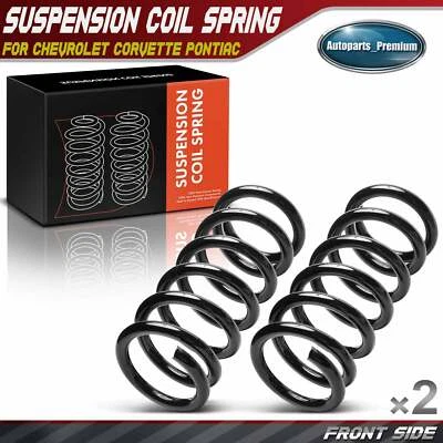 2x Muelles helicoidales delanteros izquierdo y derecho para Chevy Corvette 1963-1982 Pontiac LeMans Foto 1 de 4